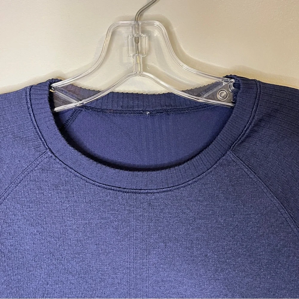 Lululemon Rest Less Pullover Long Sleeve Base Layer in Night Sea Blue - Picture 7 of 10